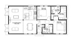 2 bedroom floor layout